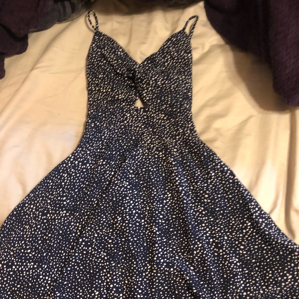 shein peakaboo tie back dress